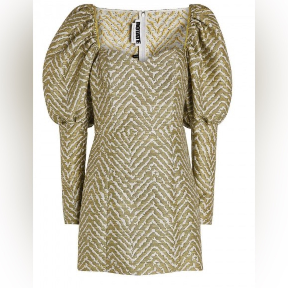 ROTATE Birger Christensen Oksana
Visit >
Jacquard Mini Dress - GREEN